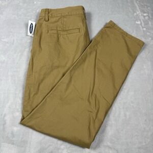Old Navy Soft Wash Athletic Chino Pants Mens Size 33x32 Khaki NWT